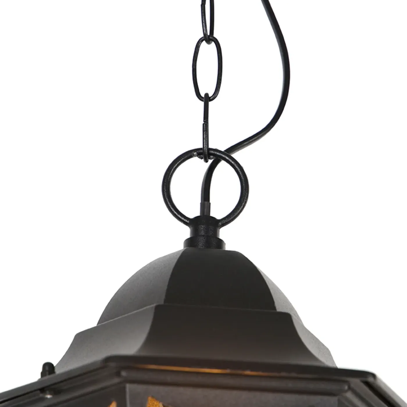 QAZQA Klassieke Buiten Hanglamp Zwart Ip44 - Havana