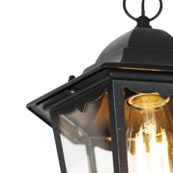 QAZQA Klassieke Buiten Hanglamp Zwart Ip44 - Havana