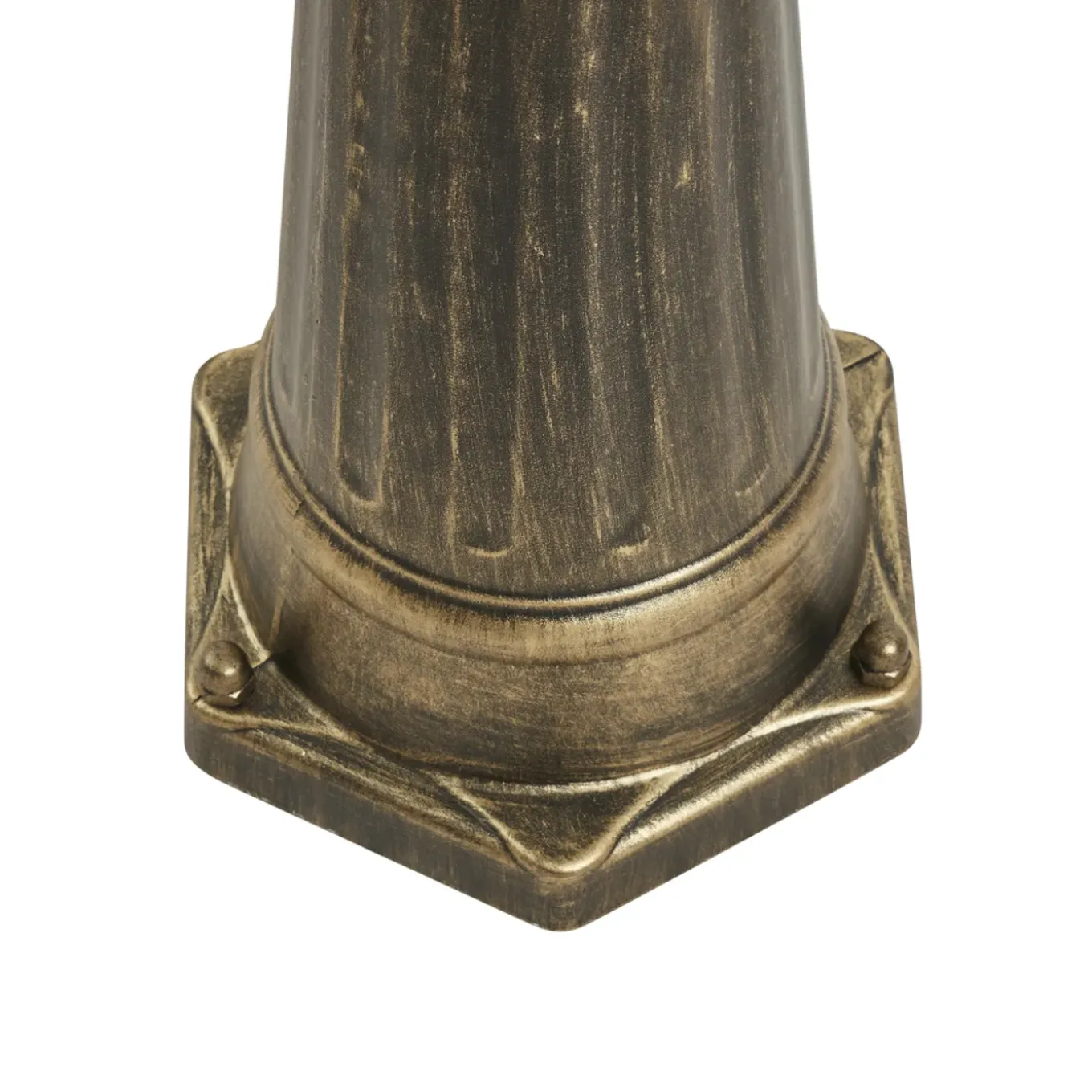 Qazqa Klassieke Buiten Lantaarn Antiek Goud Met Helder Glas 198cm Ip44 - London