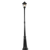 QAZQA Klassieke Buitenlantaarn Zwart 200 Cm Ip44 - Havana