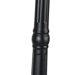 QAZQA Klassieke Buitenlantaarn Zwart 200 Cm Ip44 - Havana
