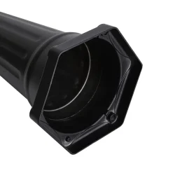 QAZQA Klassieke Buitenlantaarn Zwart Met Koper 220cm 3-lichts Ip44 - Havana