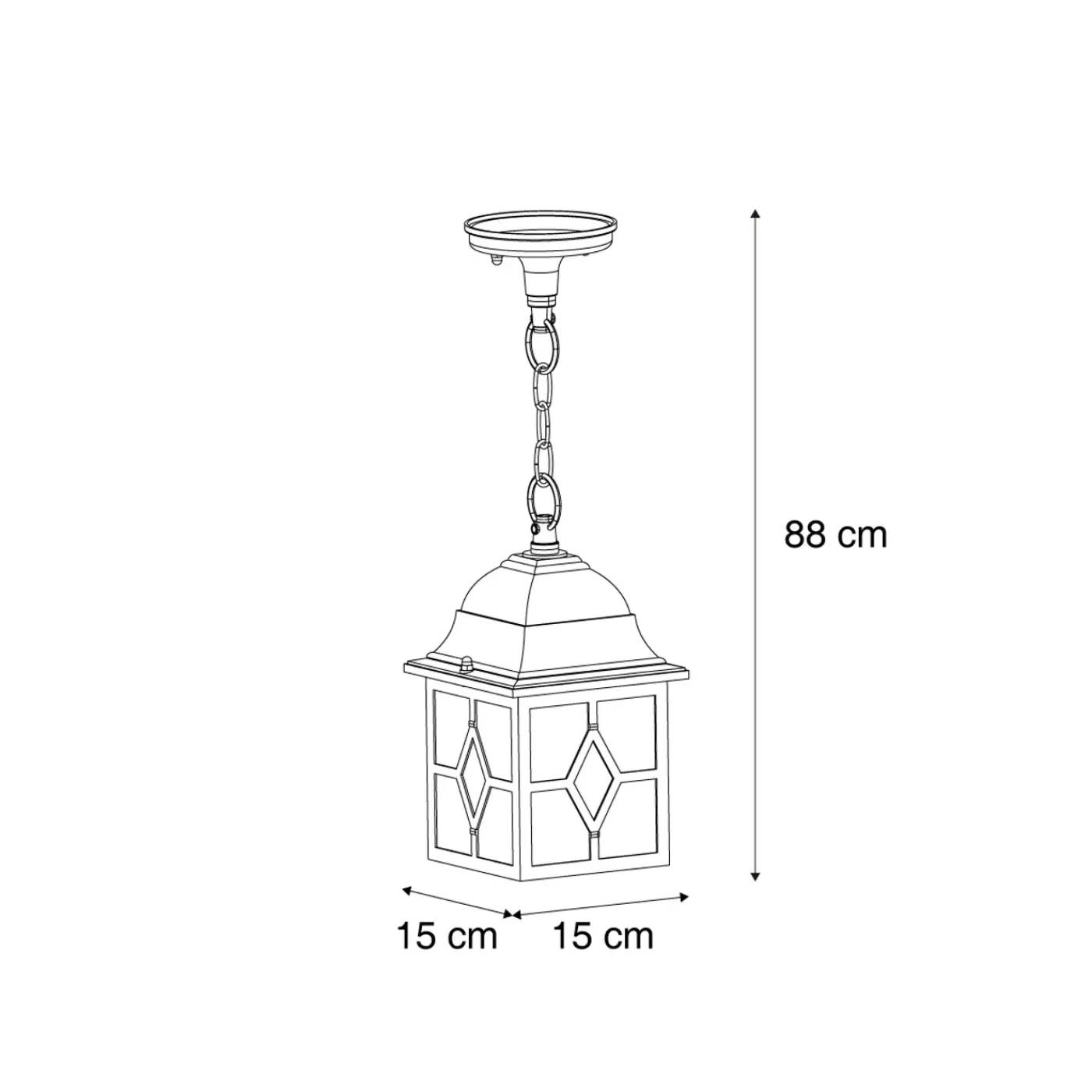 QAZQA Klassieke Hanglamp Antiek Goud Ip23 - London