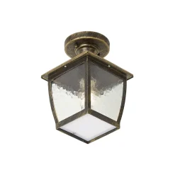 Qazqa Klassieke Plafondlamp Antiek Goud Ip44 - Leuven