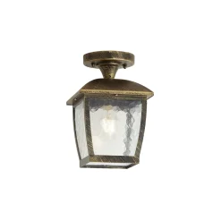 Qazqa Klassieke Plafondlamp Antiek Goud Ip44 - Leuven