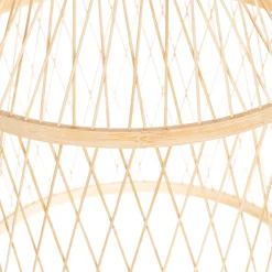 QAZQA Landelijke Buiten Hanglamp Rotan 40x55 Cm - Calamus