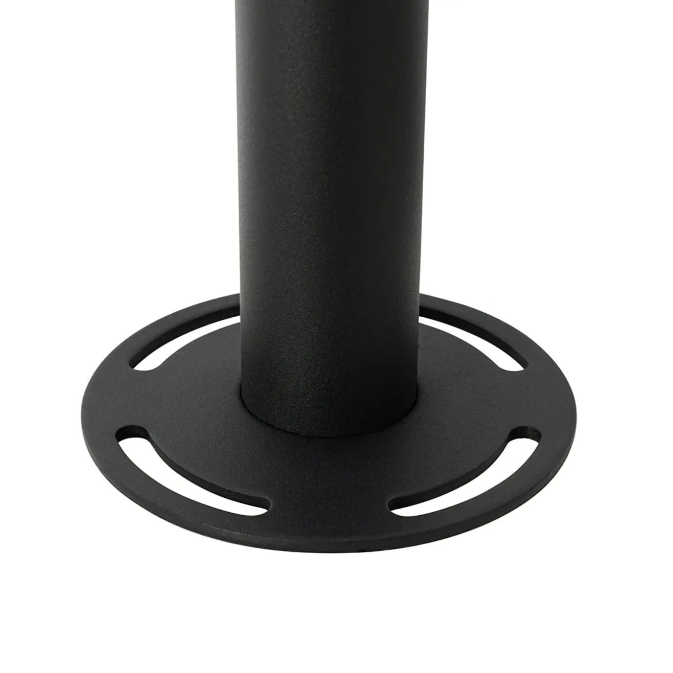 Qazqa Lantaarn Zwart Met Kunststof 200 Cm 3-lichts Ip44 - Sfera