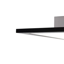 QAZQA Led Paneel Zwart 40 Cm Incl. Led Met Afstandsbediening - Live