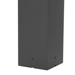 QAZQA Modern Buiten Paaltje Zwart 60 Cm Ip44 - Nicole