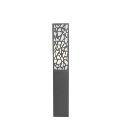 QAZQA Modern Buiten Paaltje Zwart 60 Cm Ip44 - Nicole