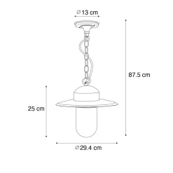 QAZQA Moderne Buiten Hanglamp Donkergroen Ip44 - Kansas