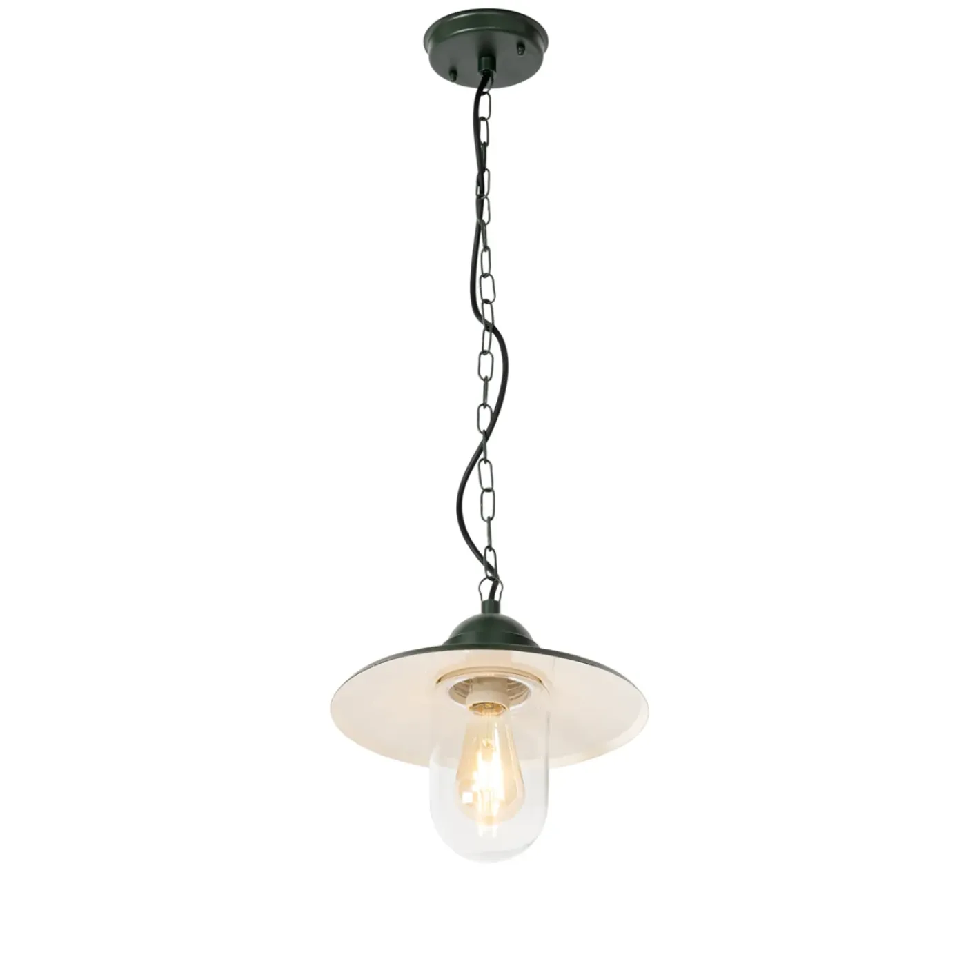 QAZQA Moderne Buiten Hanglamp Donkergroen Ip44 - Kansas