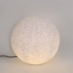 Qazqa Moderne Buitenlamp Grijs 45 Cm Ip65 - Nura