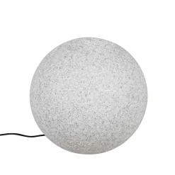 Qazqa Moderne Buitenlamp Grijs 45 Cm Ip65 - Nura