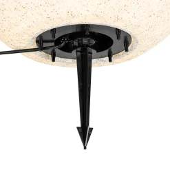 QAZQA Moderne Buitenlamp Grijs 56 Cm Ip65 - Nura