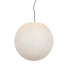 QAZQA Moderne Buitenlamp Grijs 56 Cm Ip65 - Nura