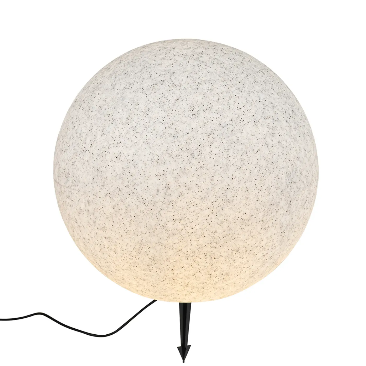 QAZQA Moderne Buitenlamp Grijs 56 Cm Ip65 - Nura