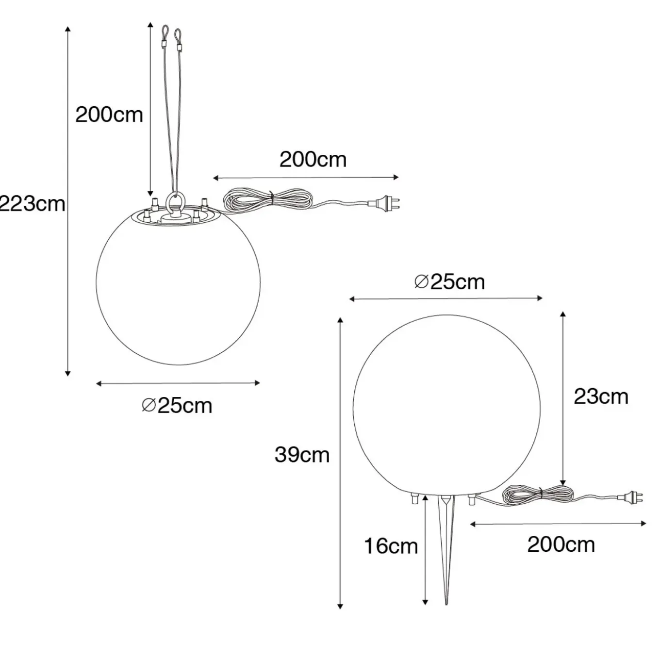 Qazqa Moderne Buitenlamp Wit 25 Cm Ip65 - Nura
