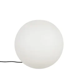 QAZQA Moderne Buitenlamp Wit 45 Cm Ip44 - Nura