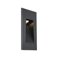 QAZQA Moderne Inbouw Wandlamp Zwart 7cm Incl. Led Ip65 - Trem