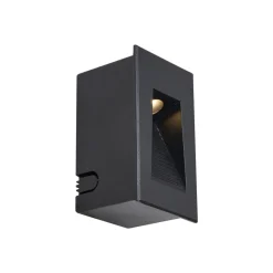 QAZQA Moderne Inbouw Wandlamp Zwart 7cm Incl. Led Ip65 - Trem