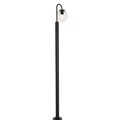 QAZQA Moderne Lantaarn Zwart Met Kunststof 200 Cm Ip44 - Sfera