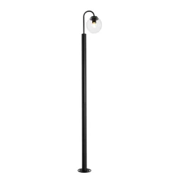 QAZQA Moderne Lantaarn Zwart Met Kunststof 200 Cm Ip44 - Sfera
