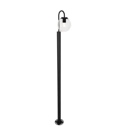 QAZQA Moderne Lantaarn Zwart Met Kunststof 200 Cm Ip44 - Sfera
