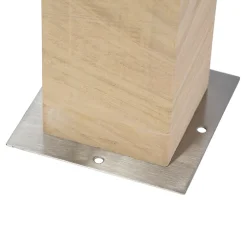 QAZQA Moderne Staande Buitenlamp Zandsteen 40 Cm - Grumpy