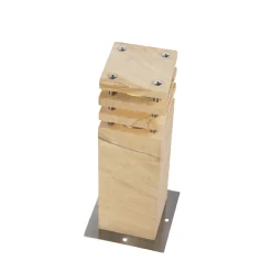 QAZQA Moderne Staande Buitenlamp Zandsteen 40 Cm - Grumpy