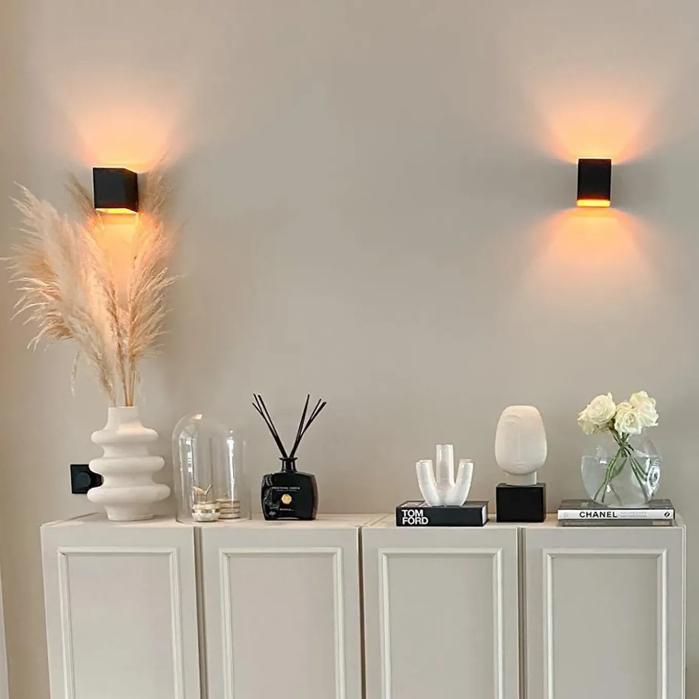 Qazqa Moderne Wandlamp Zwart Met Lichteffect - Transfer