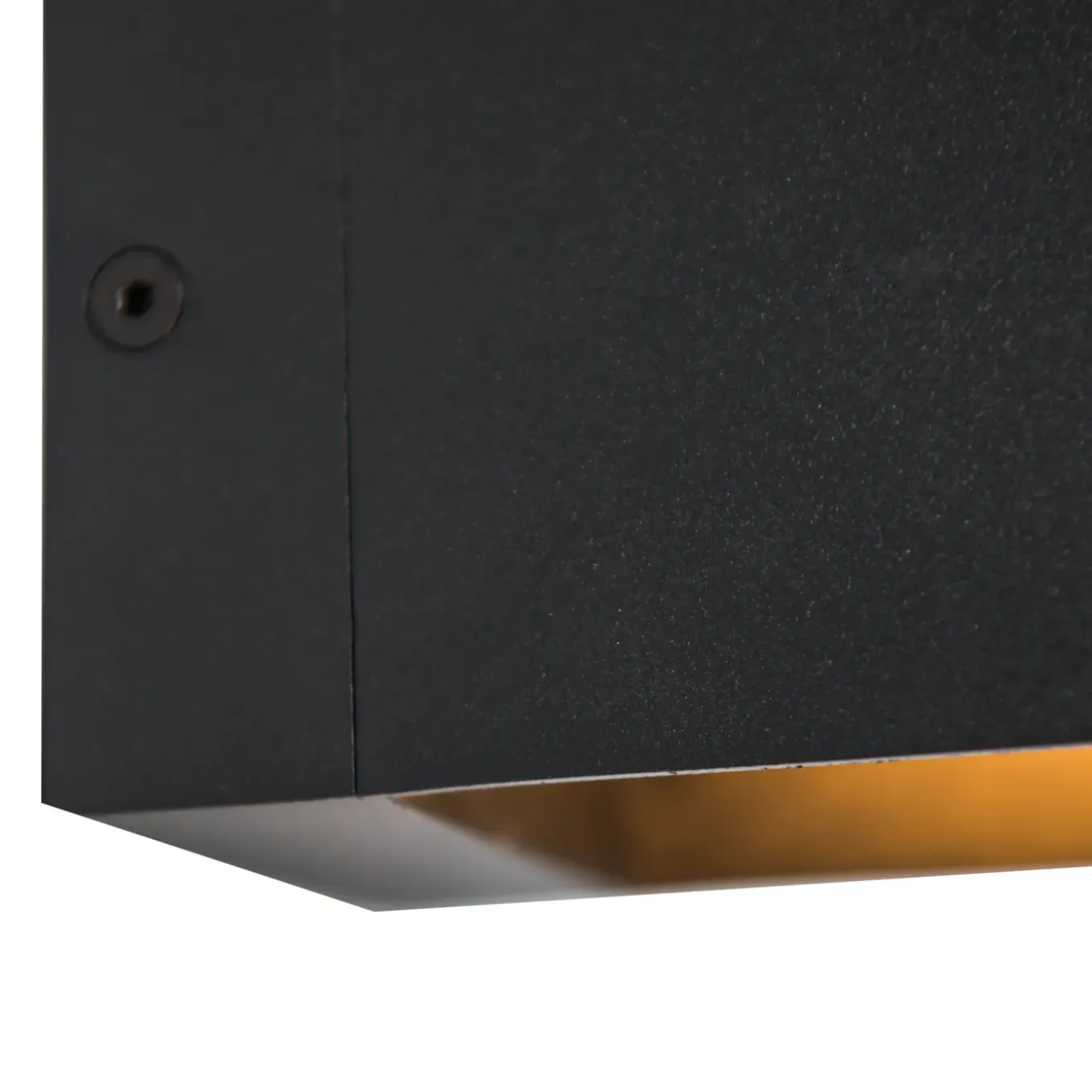 Qazqa Moderne Wandlamp Zwart Met Lichteffect - Transfer