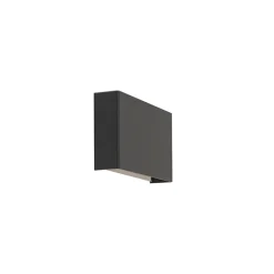 Qazqa Moderne Wandlamp Zwart 2-lichts - Otan