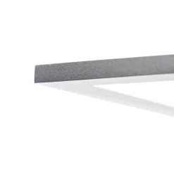 Qazqa Modern Led-paneel Staal 40 Cm Incl. Led - Liv