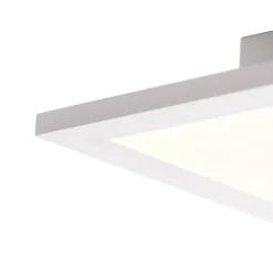 Qazqa Modern LED Paneel Staal 120 Cm Incl. LED 4-staps Dimbaar - Liv