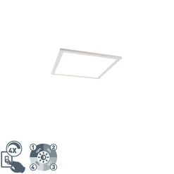 QAZQA Modern Led Paneel Wit 40 Cm Incl. Led 4-staps Dimbaar - Liv