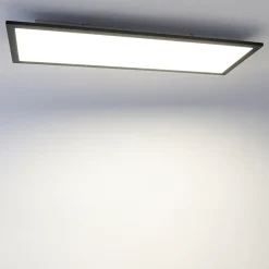Qazqa Modern Led Paneel Zwart 80 Cm Incl. Led - Liv