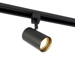 QAZQA Modern Railsysteem Met 6 Spots Zwart 1-fase 286cm - Iconic Jeana