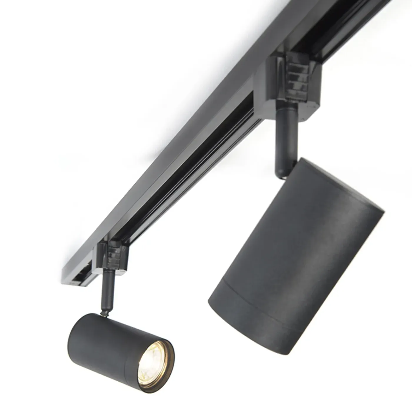 QAZQA Modern Railsysteem Met 6 Spots Zwart 1-fase 286cm - Iconic Jeana