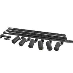 QAZQA Modern Railsysteem Met 6 Spots Zwart 1-fase 286cm - Iconic Jeana