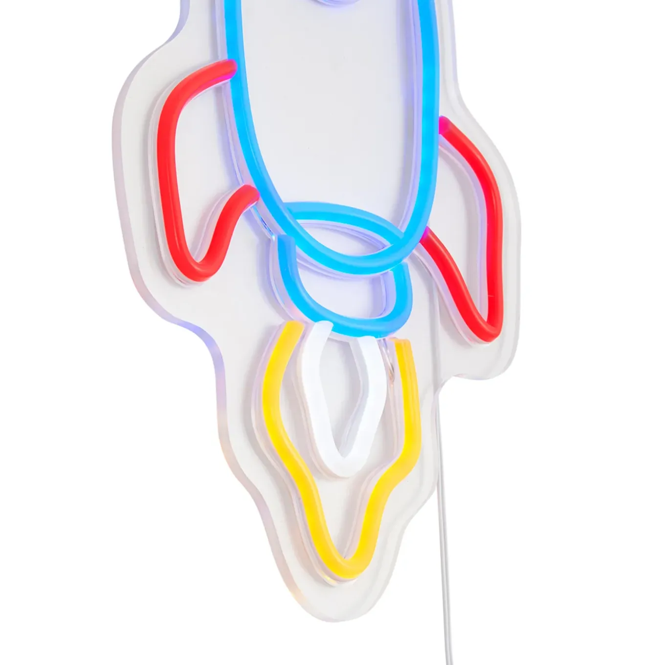 Qazqa Neon Wandlamp Multicolor Incl. Led - Rocket