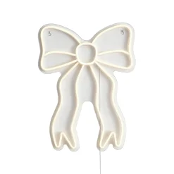 QAZQA Neon Wandlamp Warm Wit Incl. Led - Bow