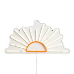 Qazqa Neon Wandlamp Warm Wit Met Oranje Incl. Led - Sunset