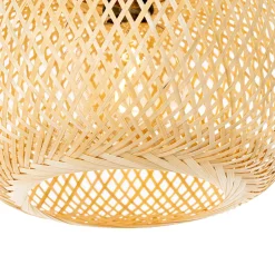 Qazqa Oosterse Buiten Hanglamp Bamboe 3-lichts Ip44 - Rafael