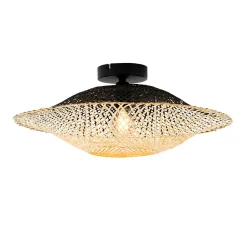 QAZQA Oosterse Buiten Plafondlamp Bamboe 50 Cm Ip44 - Rina