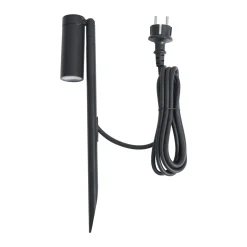 Qazqa Prikspot Zwart 40cm Incl. Led Verstelbaar Ip65 Incl. Snoer En Stekker - Carl