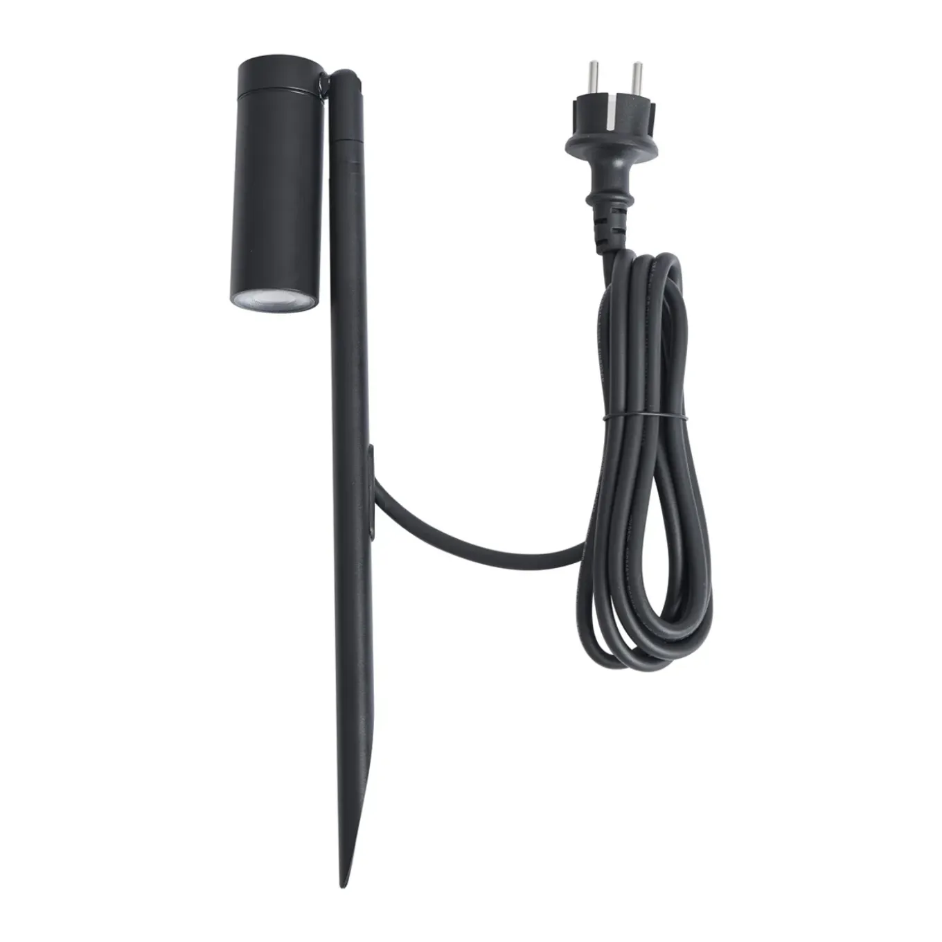 Qazqa Prikspot Zwart 40cm Incl. Led Verstelbaar Ip65 Incl. Snoer En Stekker - Carl