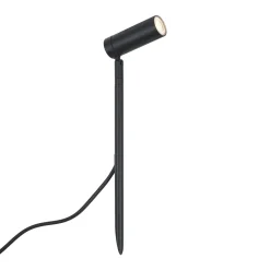 Qazqa Prikspot Zwart 40cm Incl. Led Verstelbaar Ip65 Incl. Snoer En Stekker - Carl
