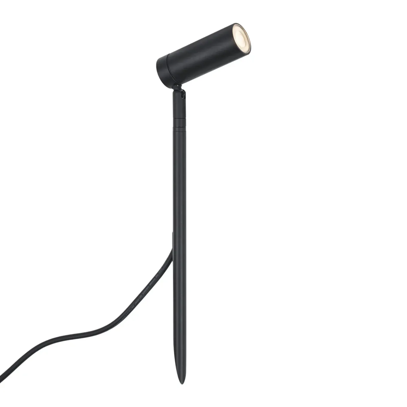 Qazqa Prikspot Zwart 40cm Incl. Led Verstelbaar Ip65 Incl. Snoer En Stekker - Carl