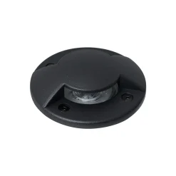 Qazqa Set Van 6 Moderne Grondspots Zwart Gu10 50mm 2-lichts Effect Ip65 - Cellar